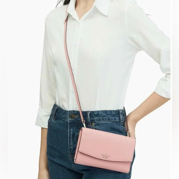 NWOT Kate Spade Crossbody Bag Laurel Way Winni Dusty Peony pink Party - Picture 1 of 11